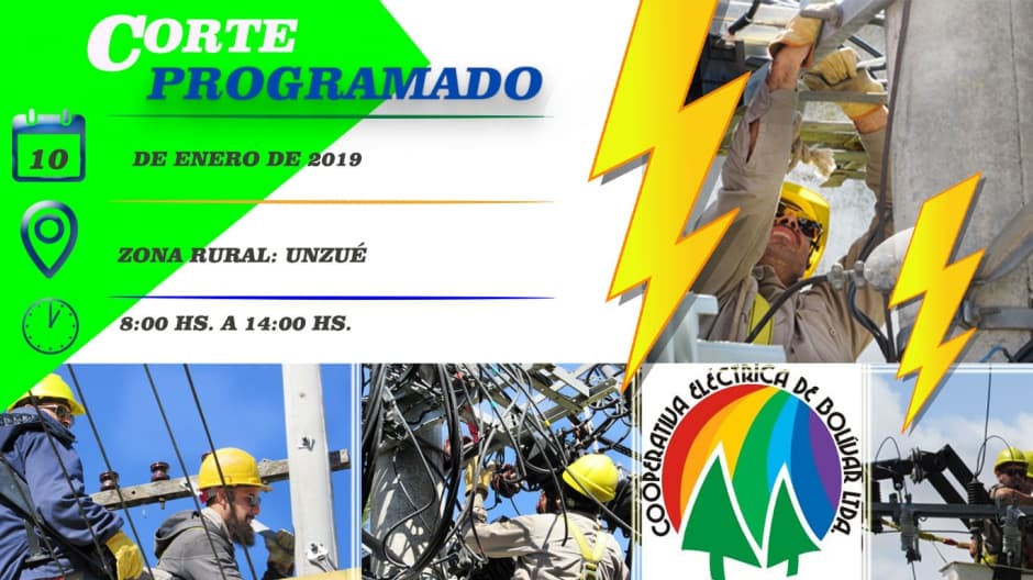 Informe Corte de Suministro Eléctrico, programado.