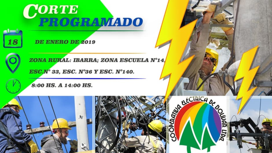 Informe Corte de Suministro Eléctrico,programado.