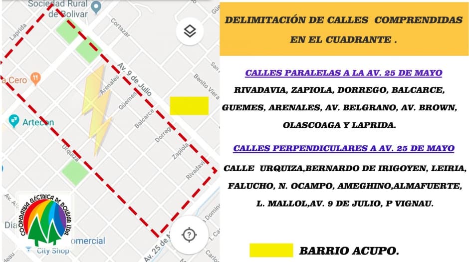 Informe Corte de Suministro Eléctrico,programado.