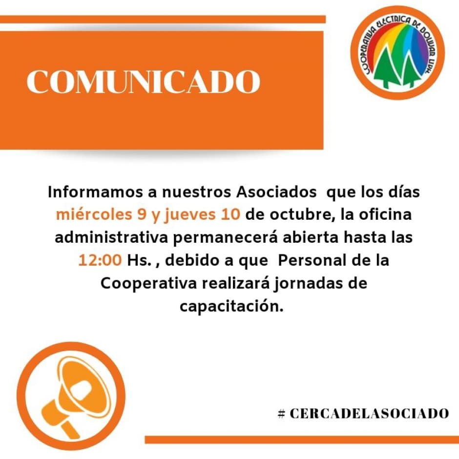 Comunicado de interés para nuestro Asociado.