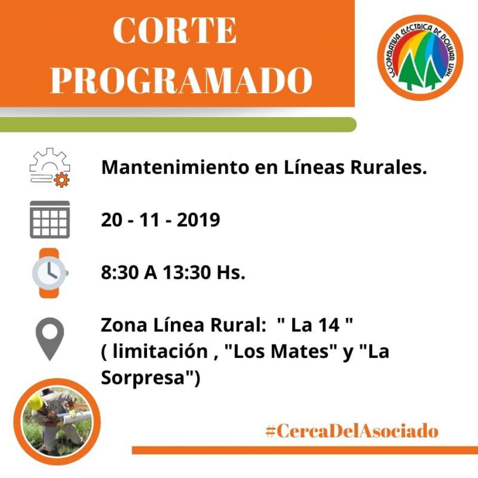 Tareas de Mantenimiento en Lineas Rurales.