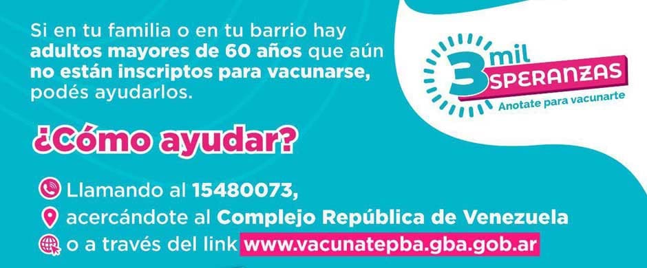 Nos sumamos a la campaña 3000 Esperanzas