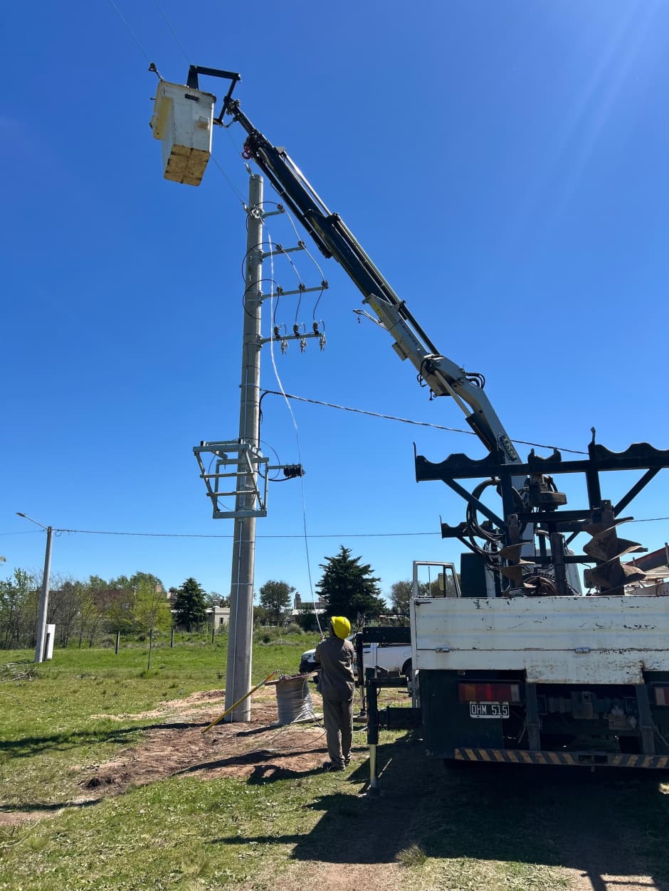 Nueva extensión de red eléctrica para nuevos loteos en zona urbana